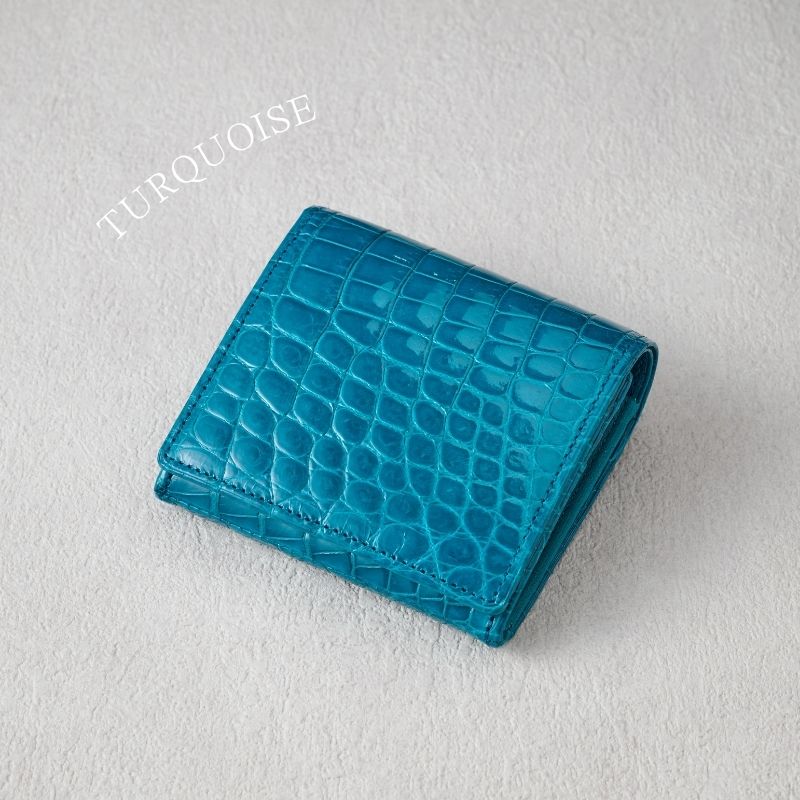 Tou-澄-（二つ折り財布） シャイニングクロコダイル/澄輝（ブラック