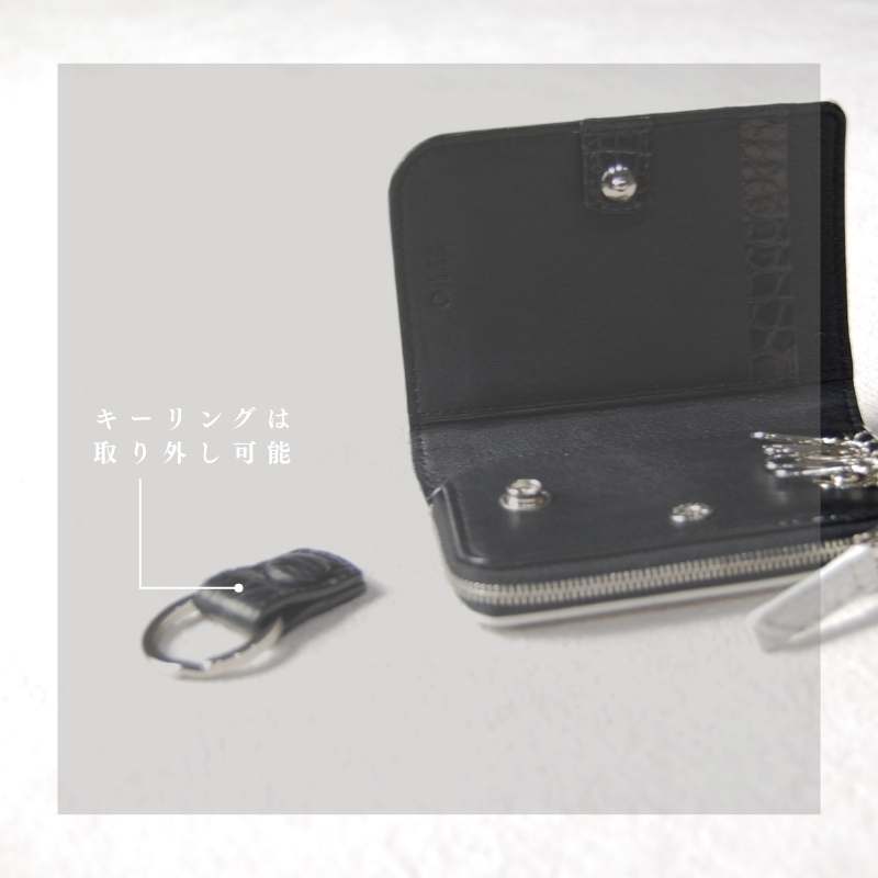 Gen-源-（カード＆キーケース） マットクロコダイル/渓霧（ヒマラヤ