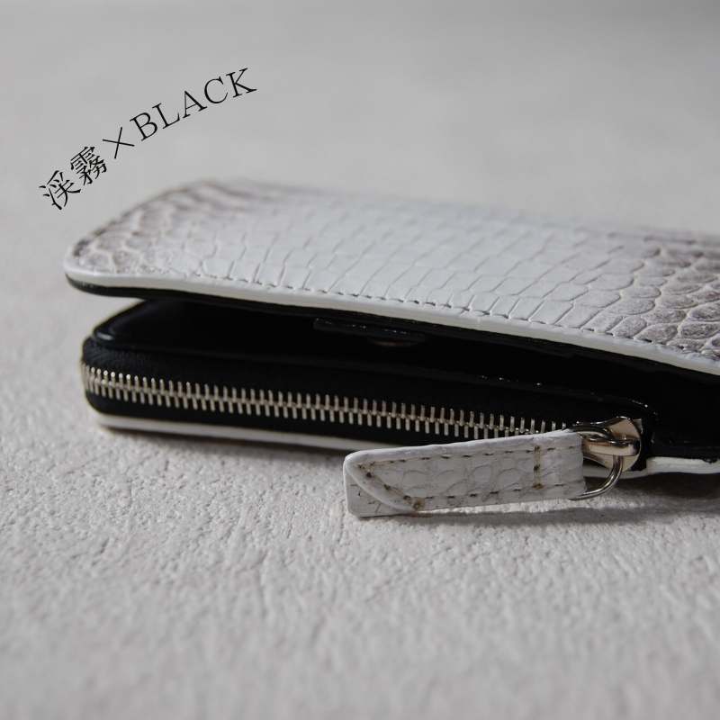 Gen-源-（カード＆キーケース） マットクロコダイル/渓霧（ヒマラヤ