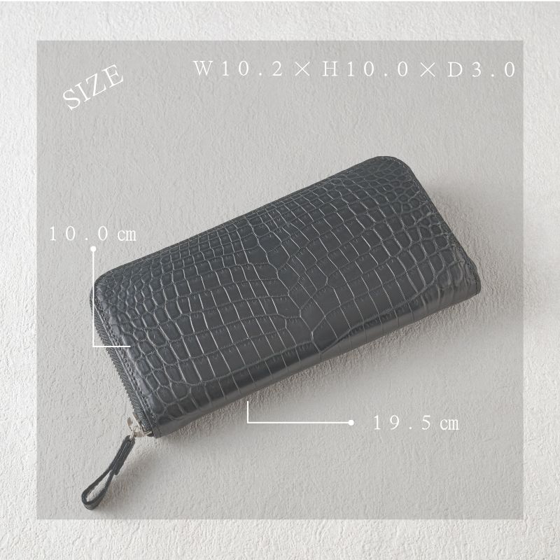 Ko-洸-(スマートラウンドファスナー長財布) マットクロコダイル/滲雅 