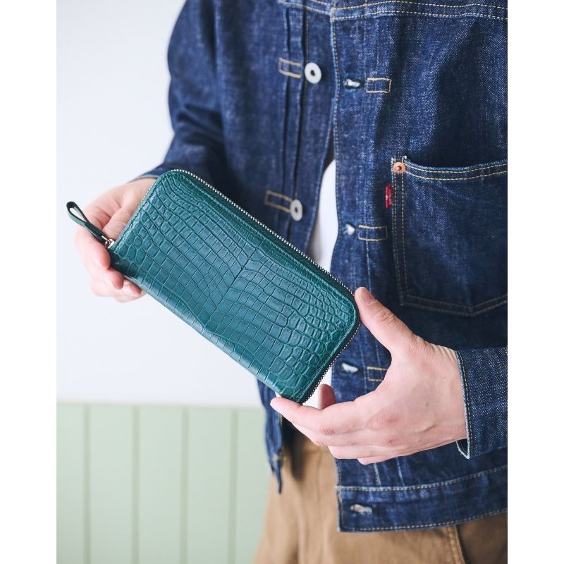 Ko-洸-(スマートラウンドファスナー長財布) マットクロコダイル/滲雅