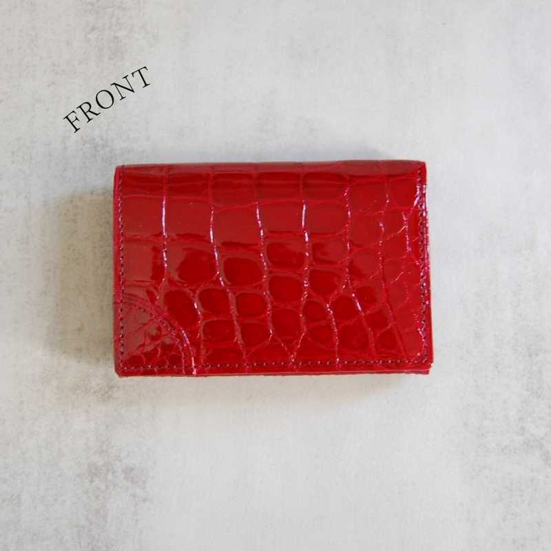 Sou-添-（名刺入れ） シャイニングクロコダイル/澄輝（ネイビー） 日本