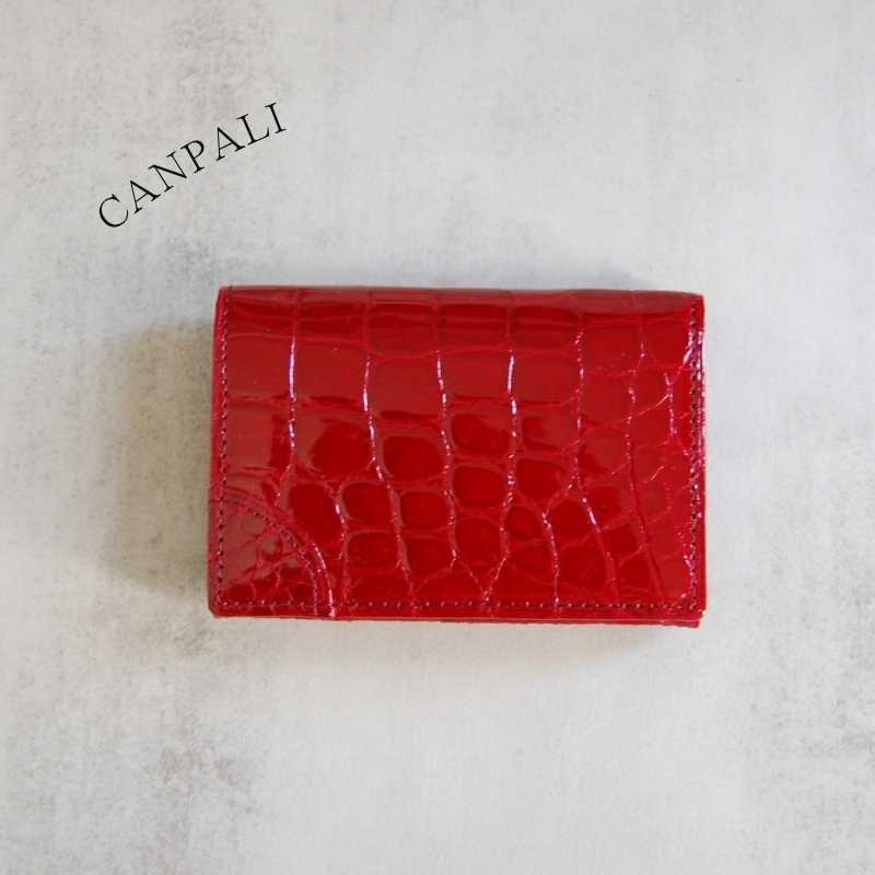 Sou-添-（名刺入れ） シャイニングクロコダイル/澄輝 日本製 Crocodile