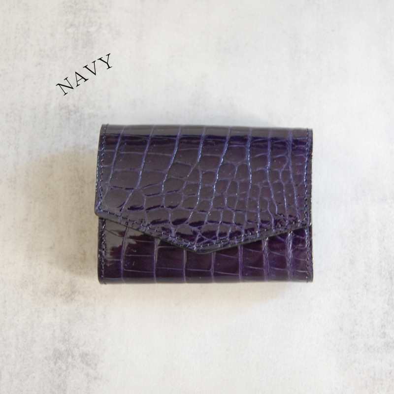 Jun-洵-（軽量三つ折り財布） シャイニングクロコダイル/澄輝