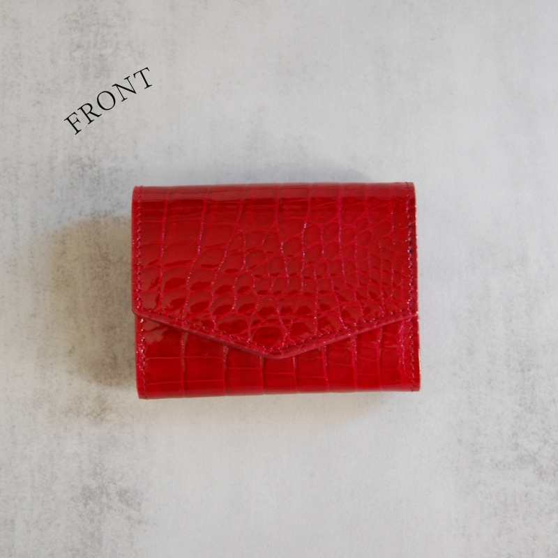 Jun-洵-（軽量三つ折り財布） シャイニングクロコダイル/澄輝 日本製