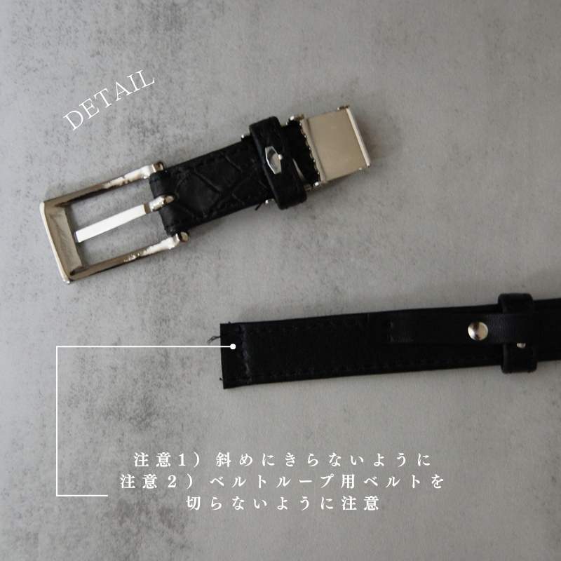 Ou-泓-（ベルト2㎝巾/ゴールド金具） シャイニングクロコダイル/澄輝