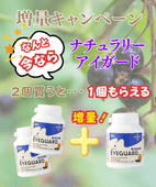 機能性表示食品　ナチュラリーアイガード　500mg×60粒 【5/25〜6/30】まとめ買い応援！2＋1キャンペーン