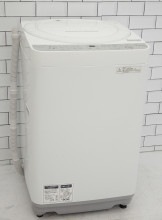 シャープ製2018年式7kg中古全自動洗濯機　ES-GE7B-W