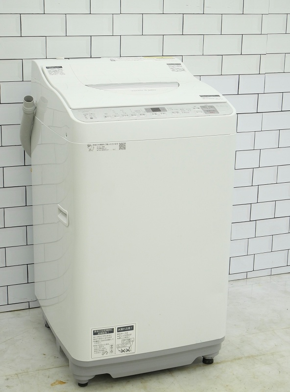 SHARP 乾燥機能付き ES-TX5C 2019年製5.5kg 中古 洗濯5.5kg 乾燥3.5kg 縦型洗濯乾燥機 シャープ ES-TX5C-S
