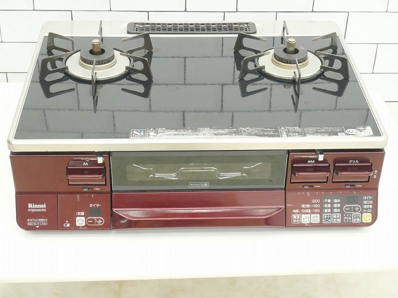 リンナイ ガスコンロ 2018年製 都市ガス 右強火 Rinnai