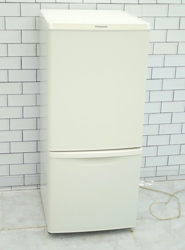 RKGRE-213】特価！Panasonic/138L 2ドア冷凍冷蔵庫/NR-B14CW-W/中古品