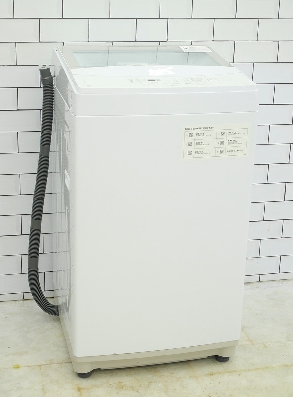 ★183 ニトリ 洗濯機 黒 6kg 激安 一人暮らし 設置無料 中古 おすすめ ニトリ製2021年式6kg中古全自動洗濯機 NTR60