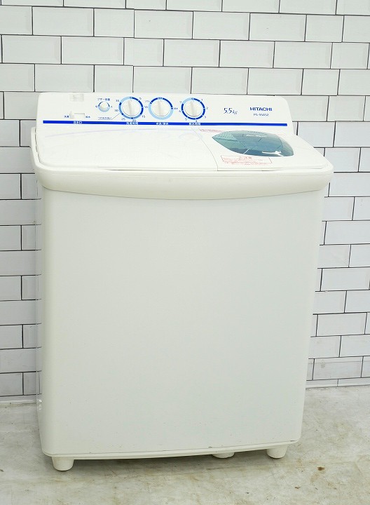 日立製2019年式5.5kg中古二層式洗濯機 PS-55AS2