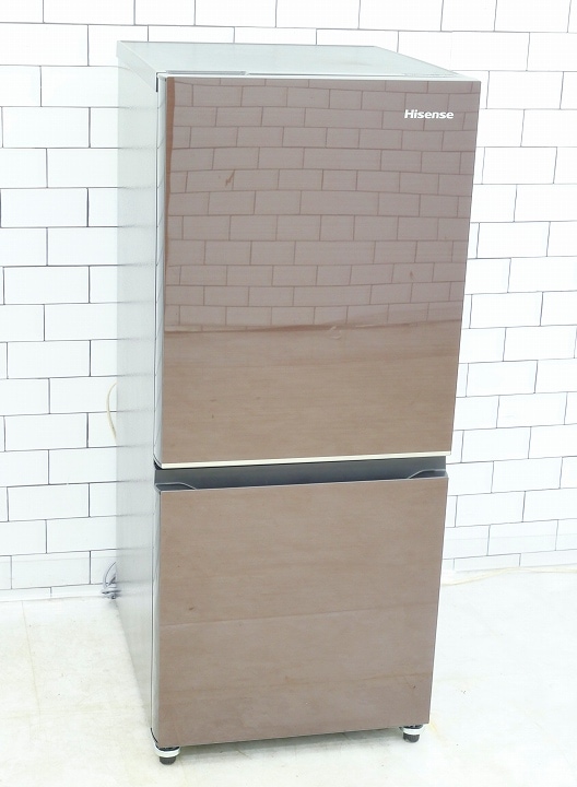 【美品中古】Hisense 冷蔵庫 HR-G13C-BR 135L 2024年製 ハイセンス製2024年式135L中古冷凍冷蔵庫 HR-G13C-BR