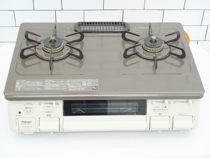 パロマ製LPガス中古ガステーブル2022年式 IC-S807BHA-1L