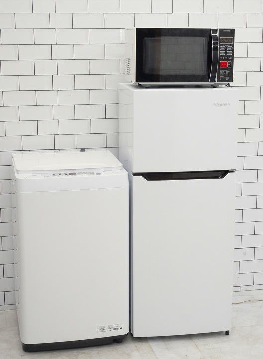 【2点】冷蔵庫120L 2020年製＆洗濯機4.5kg 2019年製 2点】冷蔵庫120L 2020年製＆洗濯機4.5kg 2019年製