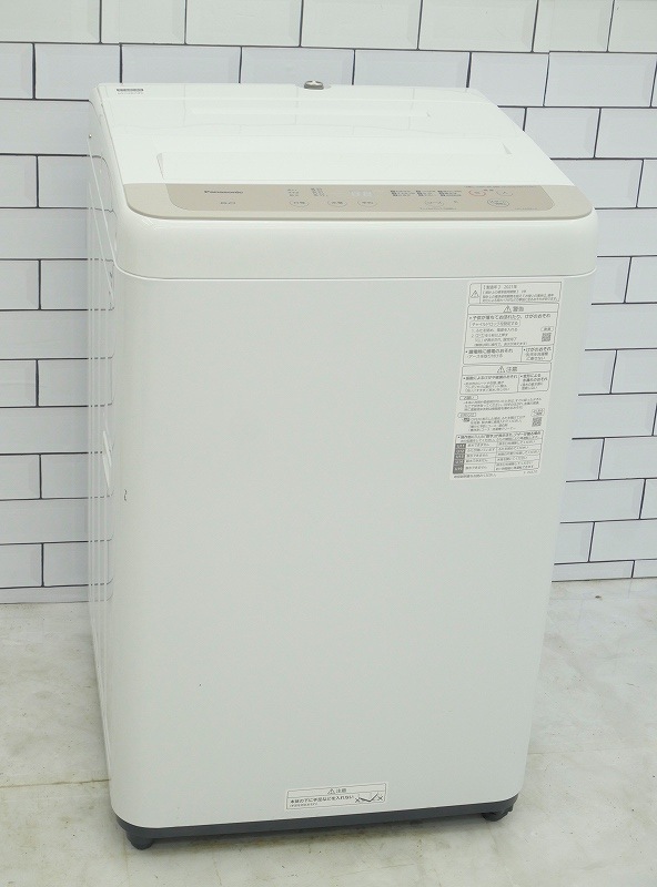 【RKGSE-347】特価！Panasonic/6kg/全自動洗濯機/NA-F60B14/中古品/2021年製/当社より近隣地域無料配達 パナソニック製2021年式6kg中古全自動洗濯機 NA-F60B14