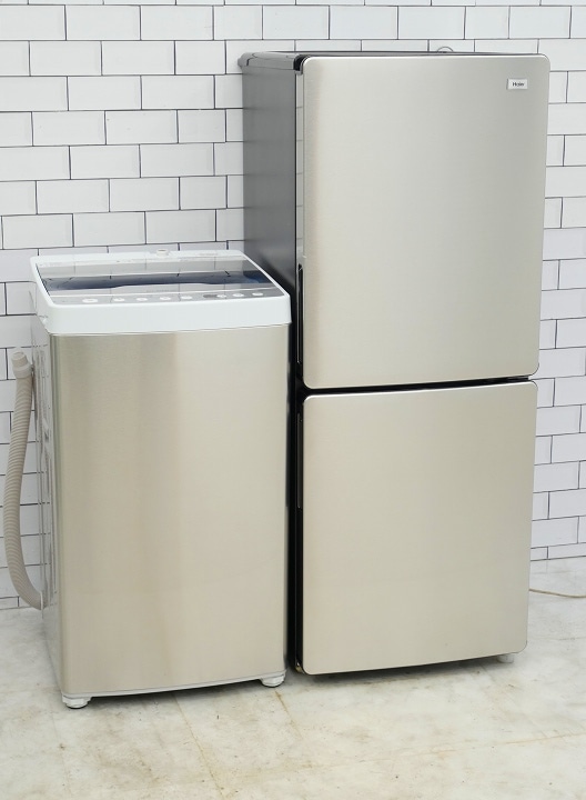 148L、5.5kg◇24年、21年◇Haier、ELSONIC製◇（冷蔵庫、洗濯機
