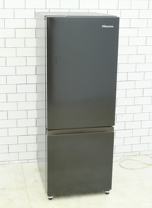 Hisense 冷蔵庫 HR-D16FB 162L 2024年製 冷蔵庫 ブラック HR-D16FB [幅48.1cm /162L /2ドア /右開きタイプ