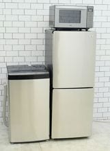 148L、5.5kg/21年、21年、21年製/Haier、Haier、Haier製/（冷蔵庫、洗濯機、フラット型電子レンジ）中古家電3点セット