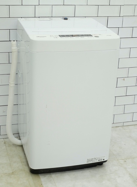 ハイセンス製2024年式4.5kg中古全自動洗濯機 HW-K45E
