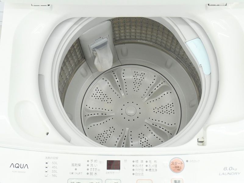 アクア 6.0kg洗濯機 2019年製 AQW-S60G