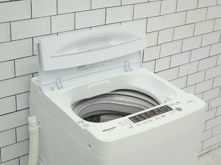 ハイセンス製2024年式4.5kg中古全自動洗濯機 HW-K45E