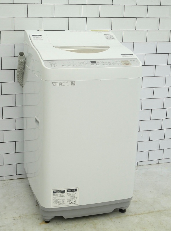 SHARP 洗濯機 乾燥機能付 5.5kg ES-TX5B 2018年式 SHARP 全自動洗濯 