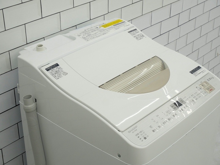 リユース品】 SHARP シャープ 洗濯乾燥機 5.5キロ 2017