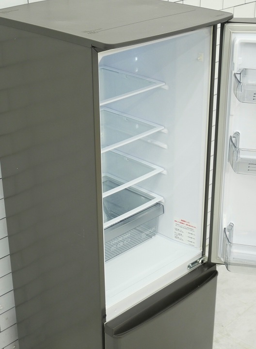 三菱 21年式 MR-P17F-H 168L 冷蔵庫 単身サイズ エリア格安配達 10*