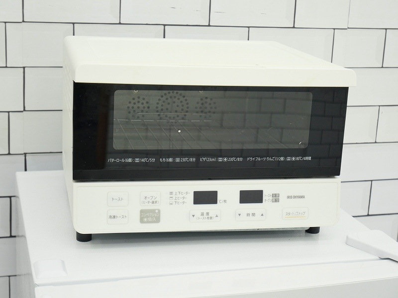 アイリスオーヤマ製2021年式/中古オーブントースター CMOT-S040-W