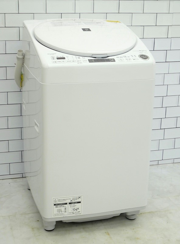 シャープ製2022年式8kg中古洗濯乾燥機 ES-TX8F-W