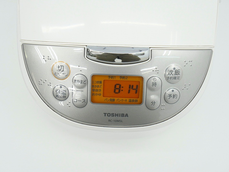 東芝製2018年式中古炊飯器1.0L（5.5合） RC-10MSL