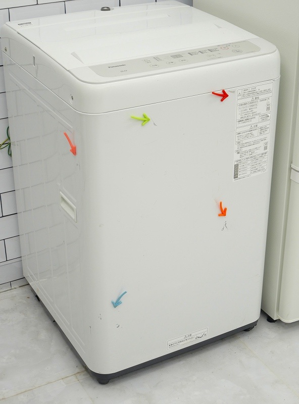 地域限定送料無料!!?】中古家電2点セット Panasonic冷蔵庫168L+HITACHI洗濯
