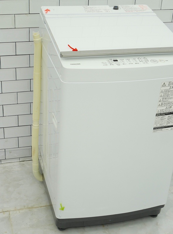 【RKGSE-210】特価！東芝/10kg/全自動洗濯機/AW-10M7/中古/2022年製/店頭引取推奨商品/近隣弊社配達有料で可 東芝製2022年式10kg中古全自動洗濯機 AW-10M7