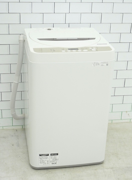 シャープ製2020年式6kg中古全自動洗濯機 ES-GE6D-T 