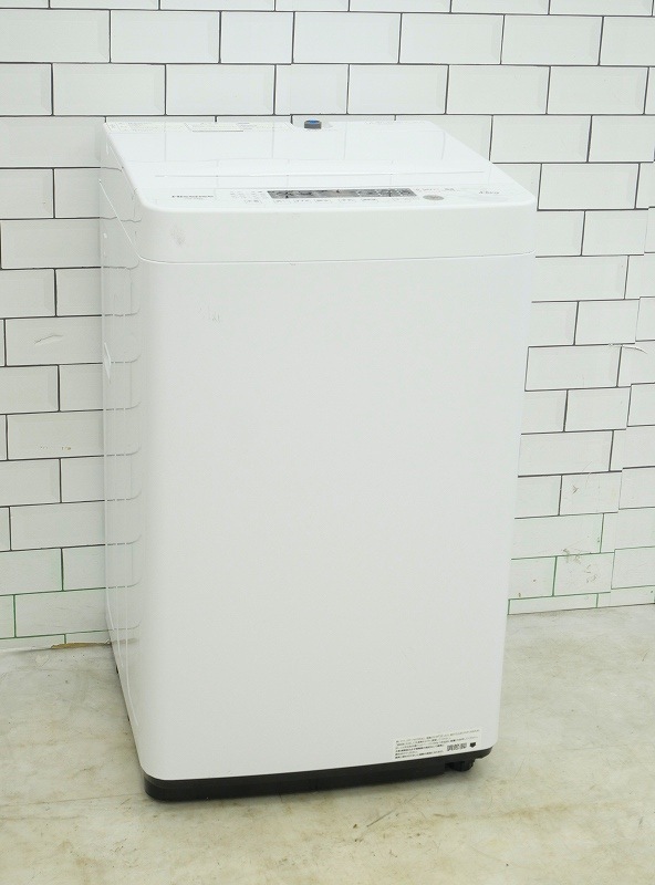 ハイセンス製2023年式4.5kg中古全自動洗濯機 HW-K45E 