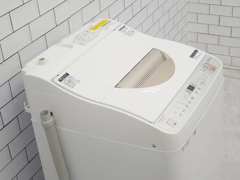 11*4 シャープ SHARP 全自動洗濯機 5.5kg ES-TX5B-N 18年製