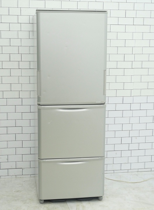 【美品】SHARP 冷蔵庫 SJ-W352F-S 350L 2020年製 家電 SJ-W352F-S 冷蔵庫 どっちもドア シルバー系 [350L /3ドア /左右開き