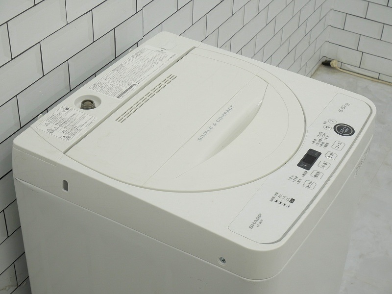 恵庭】シャープ 全自動洗濯機 ES-GE5E 2021年製 5.5㎏ 中古品 PayPay