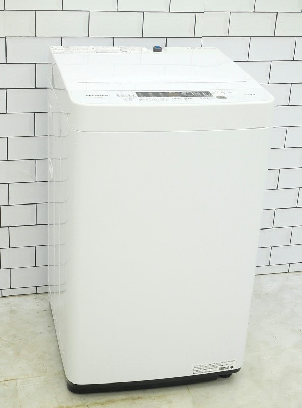 洗濯機 No.5800 ハイセンス 2021年製 5.5kg HW-K55E