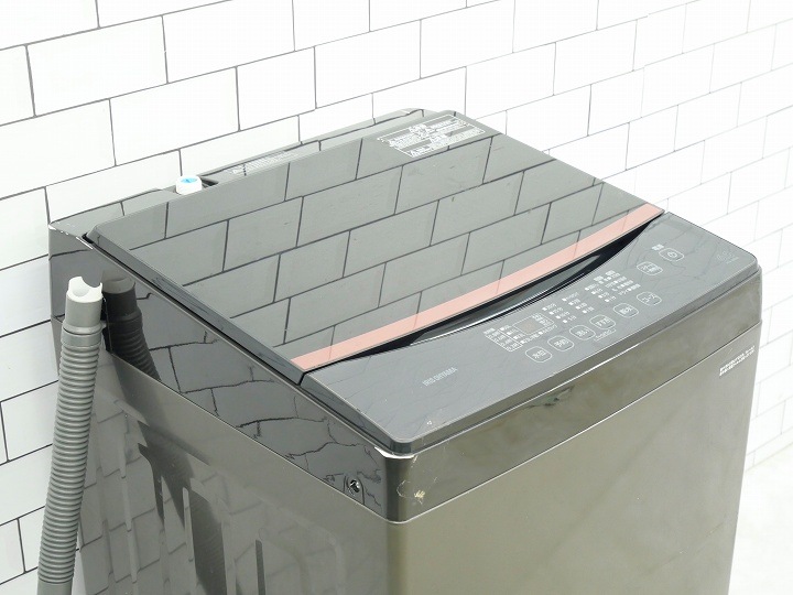 アイリスオーヤマ IAW-T603BL 全自動洗濯機 6kg ブラック 2021年製