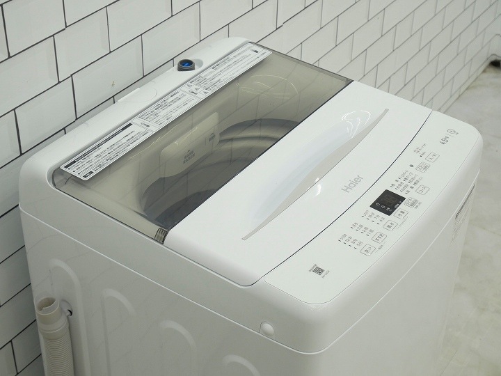 Haier製2022年式4.5kg中古全自動洗濯機 JW-U45A