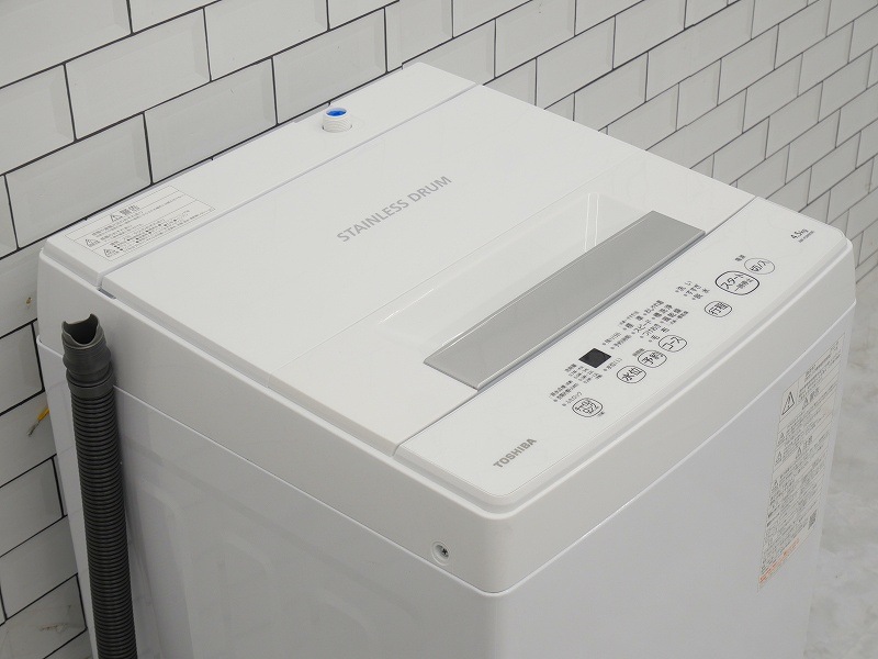 中古美品！ TOSHIBA 東芝 4.5Kg全自動洗濯機 AW-45M9 2022年製