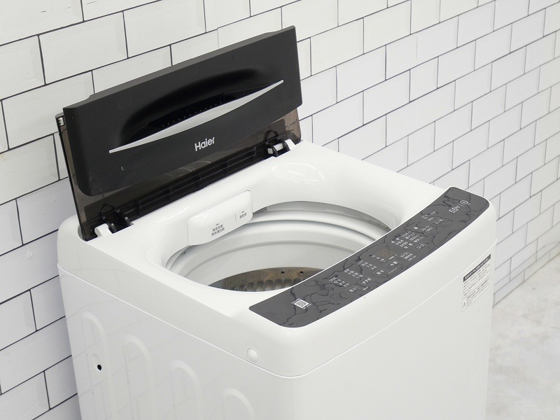 5.5kg洗濯機 ハイアール JW-U55A 2023年 中古商品 店頭決済 全自動洗濯機 ホワイト JW-U55A-W [洗濯5.5kg /簡易乾燥(送風機能) /上