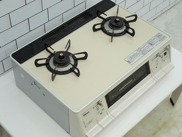 パロマ製 都市ガス中古ガステーブル2017年式 PA-92WCH-L