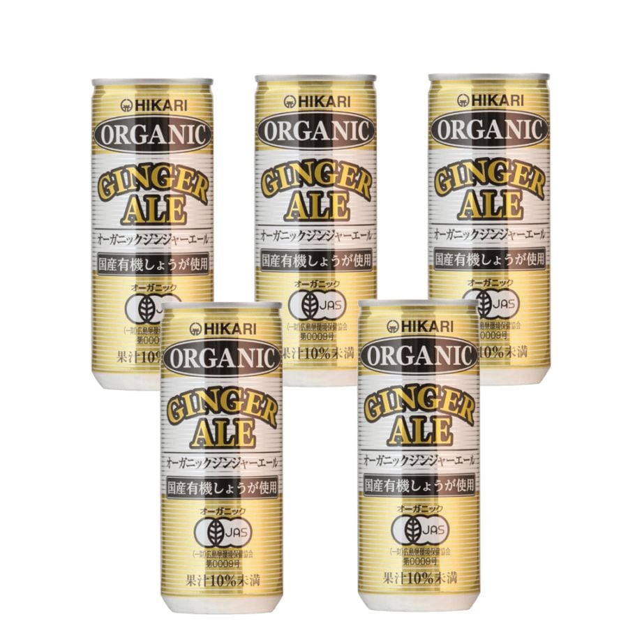光食品 オーガニックジンジャーエール 250ml　5本