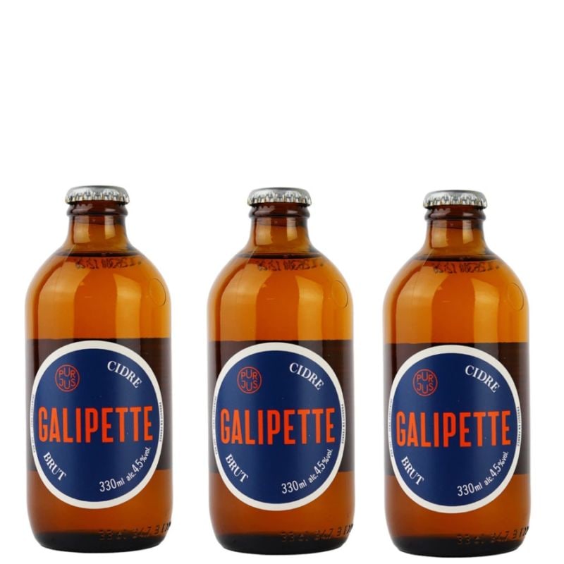 GALIPETTE CIDRE / BRUT  330ml 　3本セット