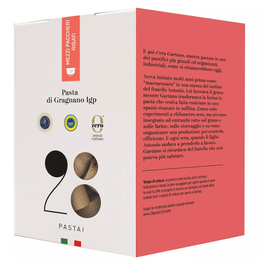 28パスタイ　メッツィパッケリリガーティ　500ｇ