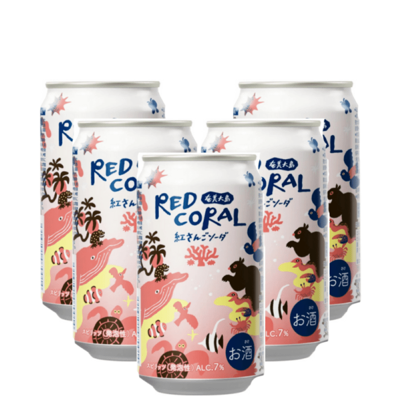 奄美大島開運酒造 RED CORAL 350ml　5本セット